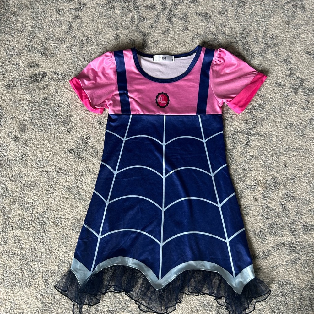 *SOLD* Kids Vampirina Web Costume Dress - Pink and Blue